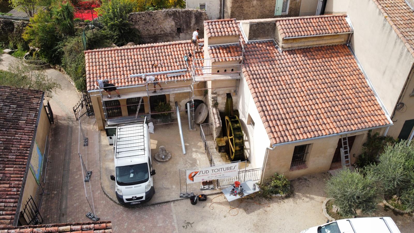 Chantier toiture Aix en Provence